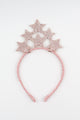 Rose Ordered Star Glitter Girls' Crown