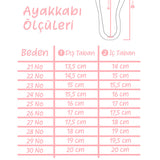 Gümüş  Pullu Tokalı Kız Çocuk Ayakkabı