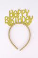 Altın  Simli Eva Happy Birthday Kız Çocuk Taç