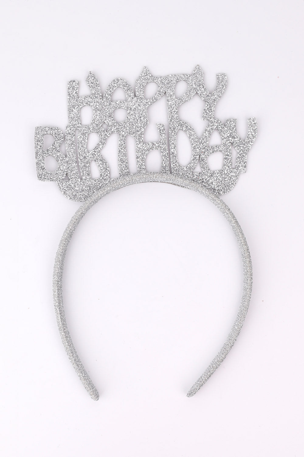 Gümüş  Simli Eva Happy Birthday Kız Çocuk Taç