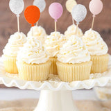 Gümüş  Happy Birthday Balon Pasta Süsü