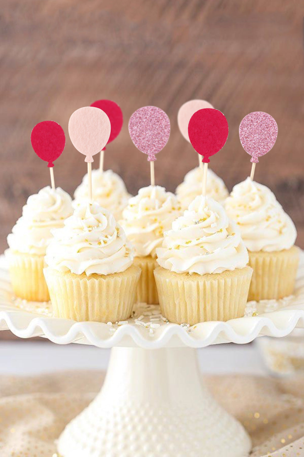 Pembe  Happy Birthday Balon Pasta Süsü