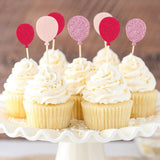 Pembe  Happy Birthday Balon Pasta Süsü
