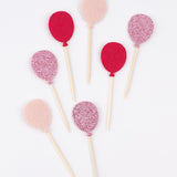 Pembe  Happy Birthday Balon Pasta Süsü