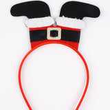 Kırmızı  Noel Baba Çizmeli Kız Çocuk Taç