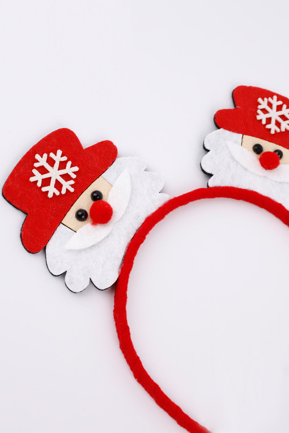 Kırmızı  Noel Baba Detaylı Kız Çocuk Taç