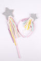 Pink Star Tassel Girl's Wand Crown Set