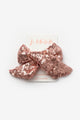 Rose Sequined Girls Clip Hairclip