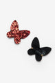 Red Glittery Butterfly Figured Hairless Baby Hair Clip