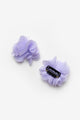 Lilac 2-Piece Tulle Flower Hairless Baby Hair Clip