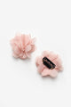 Powder 2-Piece Tulle Flower Hairless Baby Hair Clip