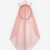 Powder Tulle Detailed Queen Figured Girl's Crown