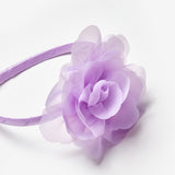 Lila  Gül Detaylı Kız Çocuk Taç