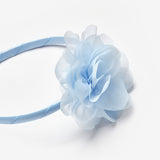 Mavi  Gül Detaylı Kız Çocuk Taç