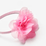 Pembe  Gül Detaylı Kız Çocuk Taç