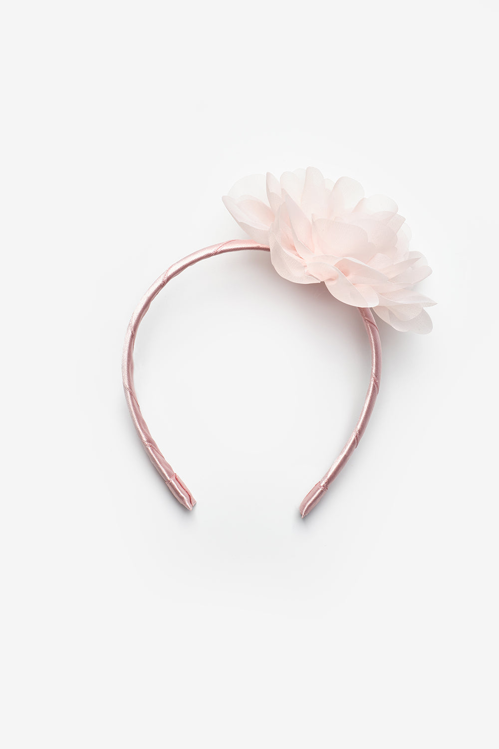 Pudra  Gül Detaylı Kız Çocuk Taç