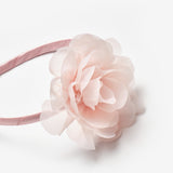 Pudra  Gül Detaylı Kız Çocuk Taç