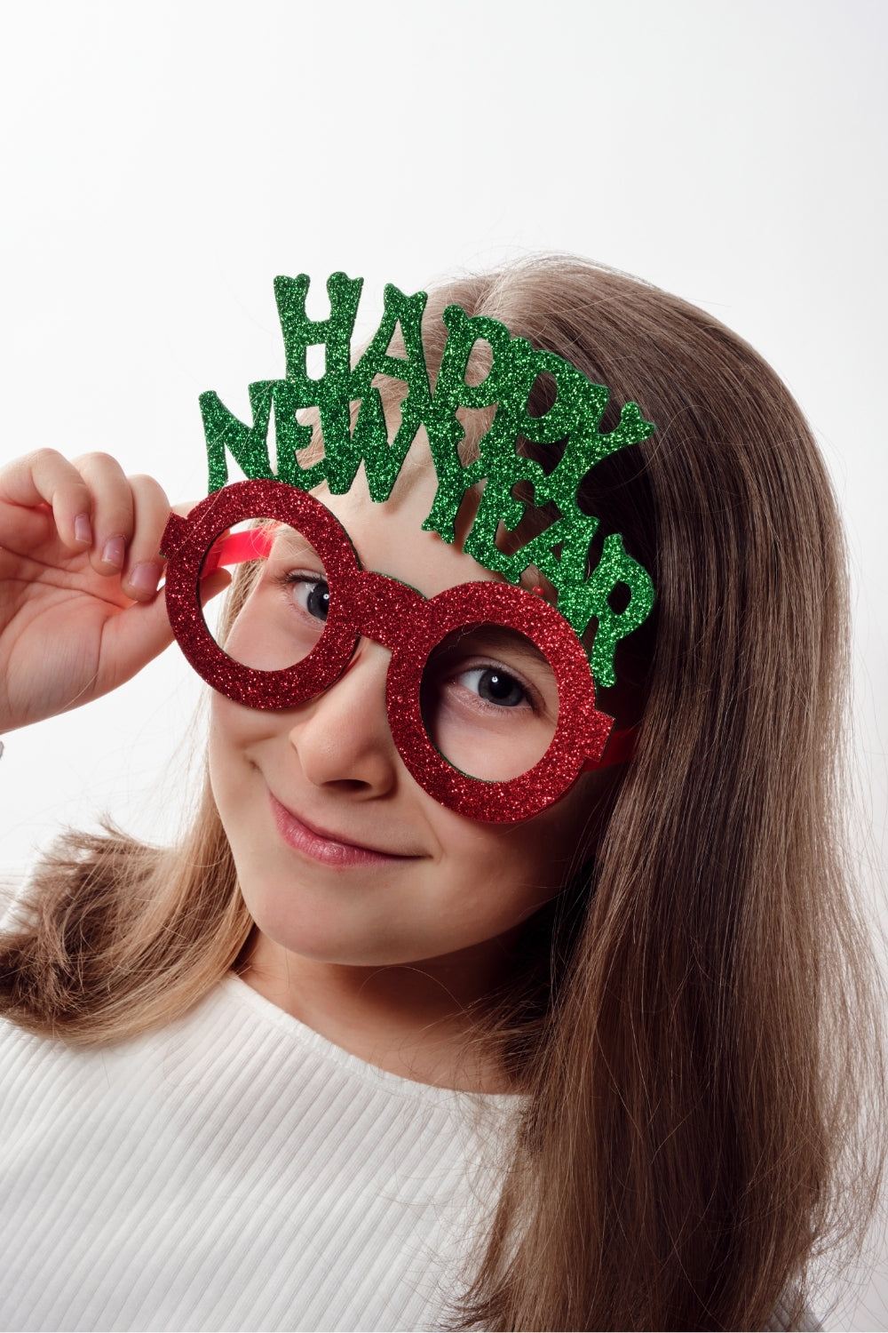 Yeşil  Happy New Year Çocuk Yılbaşı Parti Gözlüğü