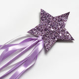 Lila  Yıldız Figürlü Püsküllü Parti Asası