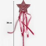 Pembe  Yıldız Figürlü Püsküllü Parti Asası