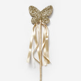 Altın  Kelebek Figürlü Püsküllü Parti Asası