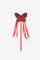 Red Butterfly Shaped Tassel Party Wand