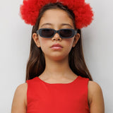 Kırmızı Tül Ponponlu Kız Çocuk Taç