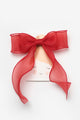 Red Tailored Bow Girl's Automatic Hair Clip