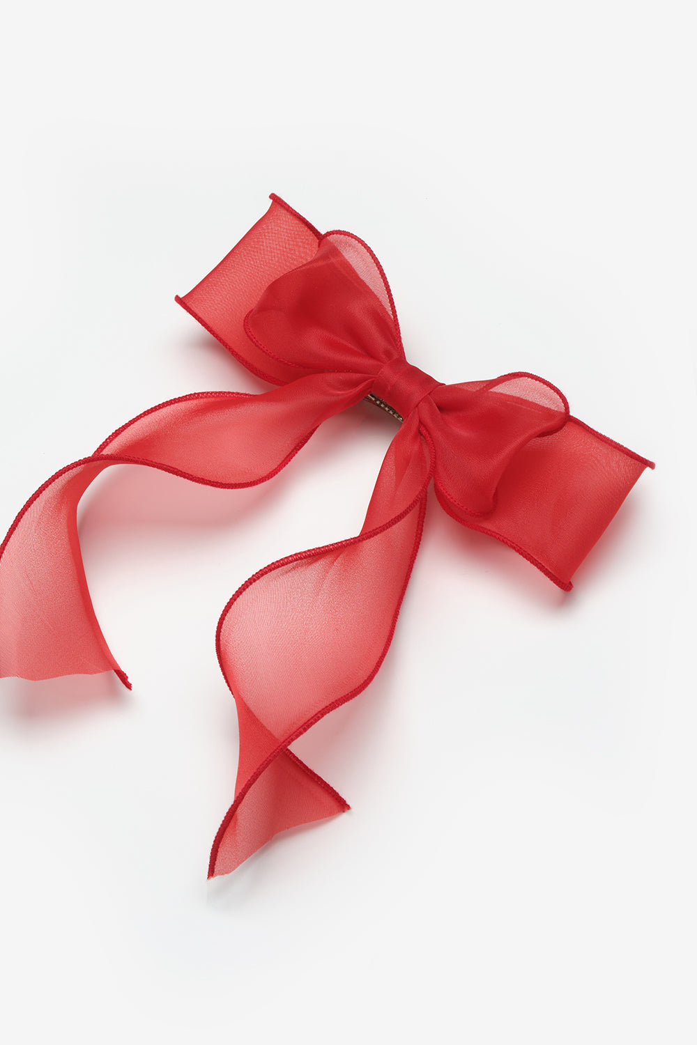 Kırmızı  Kuyruklu Fiyonk Kız Çocuk Otomatik Toka