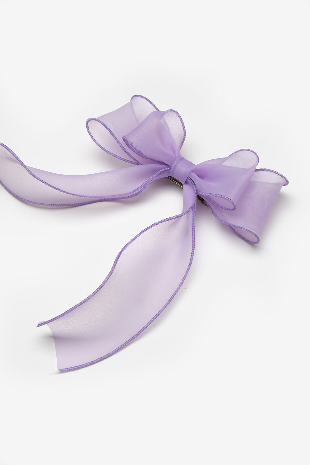 Lila  Kuyruklu Fiyonk Kız Çocuk Otomatik Toka