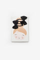 Black 2-Piece Bow Girl's Snap Hair Clip