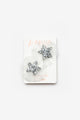 Silver Tulle Details and Star Design 2-Piece Baby Hair Clips