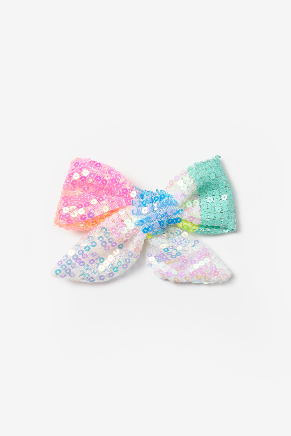 Çok Renkli Gökkuşağı Pullu Kız Çocuk Klips Toka