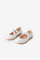 White Heart Velcro Girls Shoes