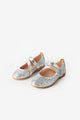 Silver Heart Velcro Girls Shoes