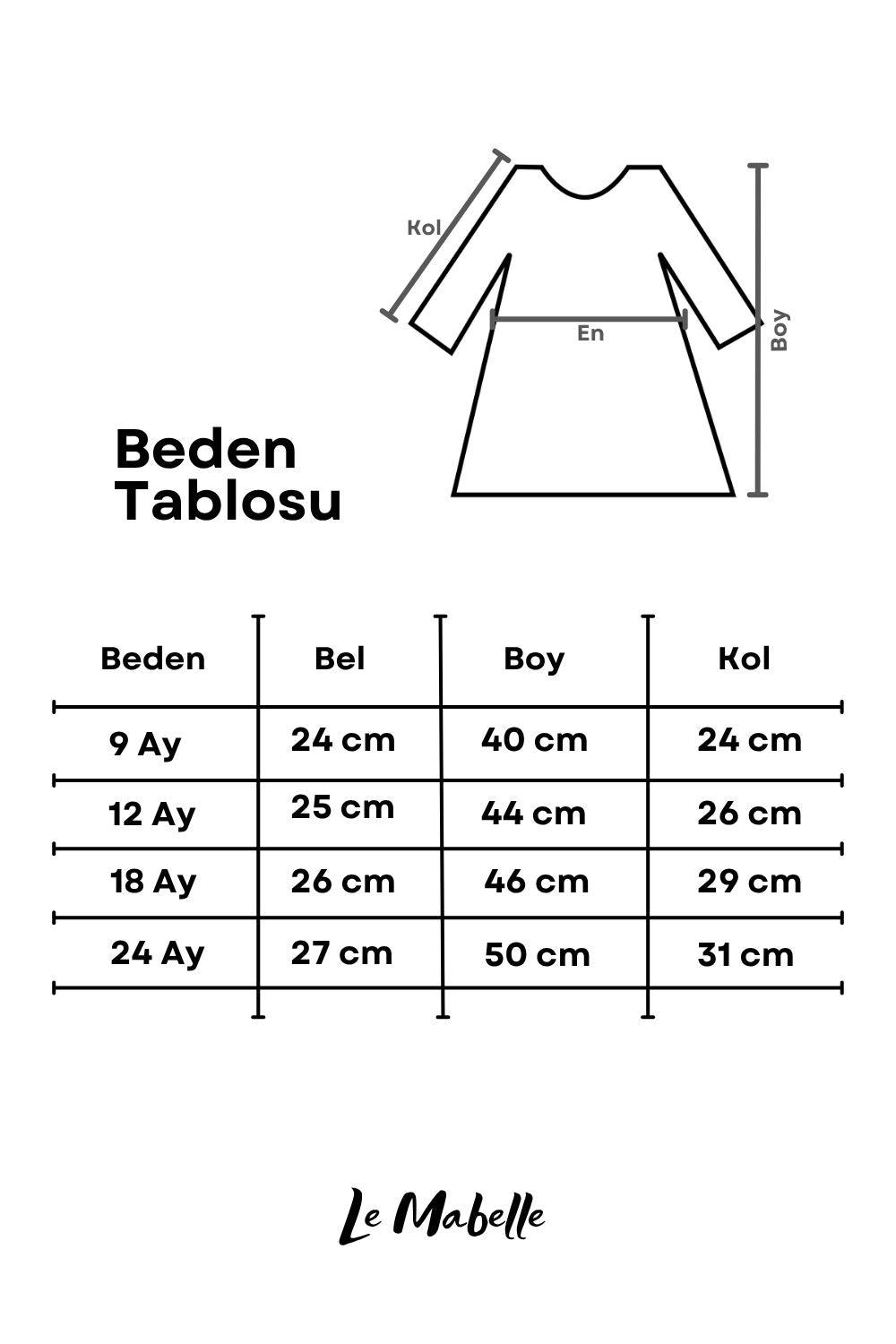 Kırmızı  Yılbaşı Temalı Tül Etekli Kız Bebek Elbise - Annabel