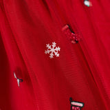 Yeşil  Yılbaşı Temalı Tül Etekli Kız Bebek Elbise - Annabel