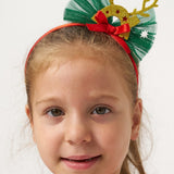 Kırmızı  Joy Baskılı Tül Etekli Kız Çocuk Elbise - Fragile