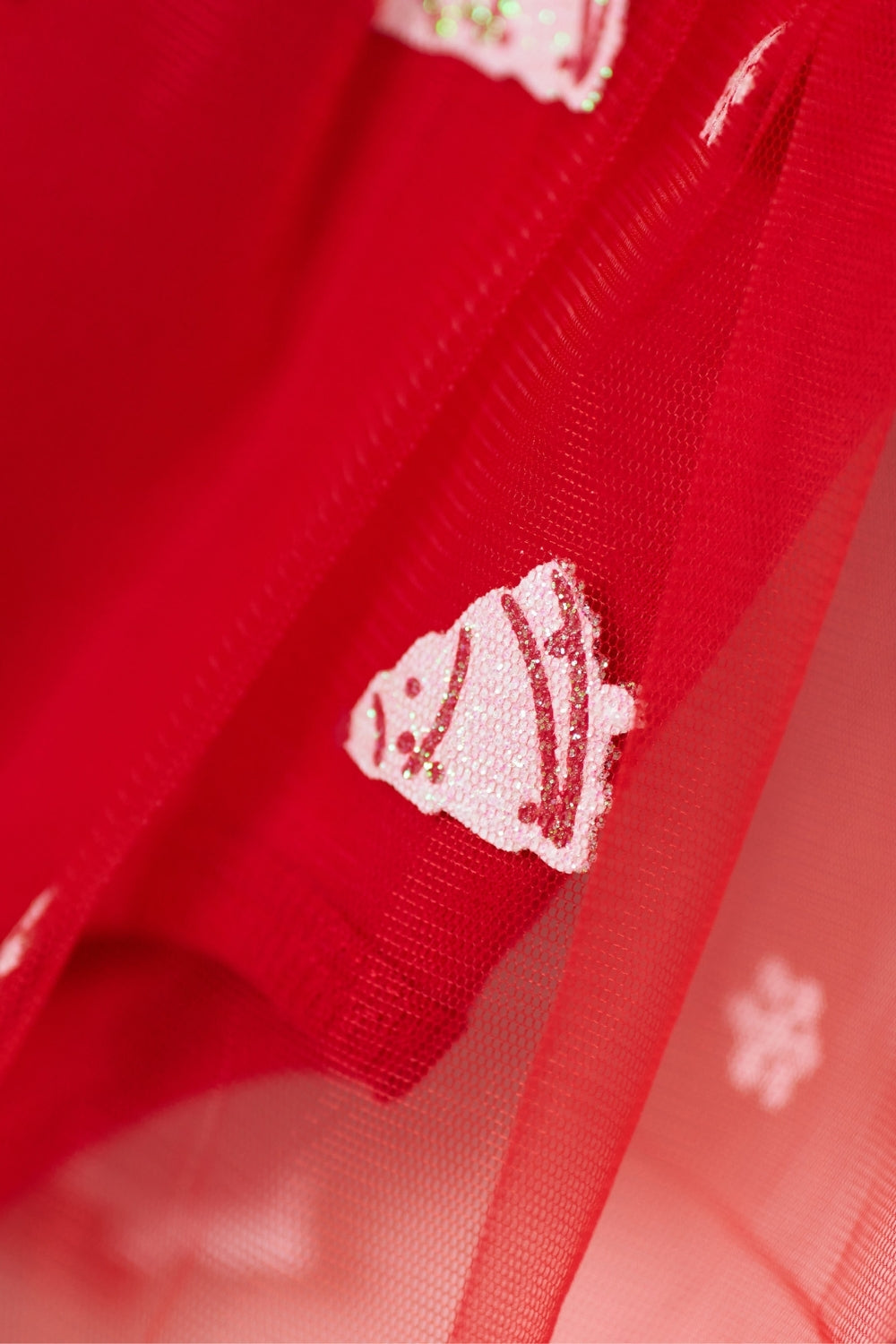 Kırmızı  Kardan Adam Baskılı Saç Bantlı Kız Bebek Romper - Misty