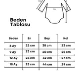 Kırmızı  Kardan Adam Baskılı Saç Bantlı Kız Bebek Romper - Misty