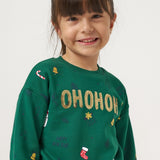Yeşil  Yılbaşı Temalı Kız Çocuk İkili Takım - Judy
