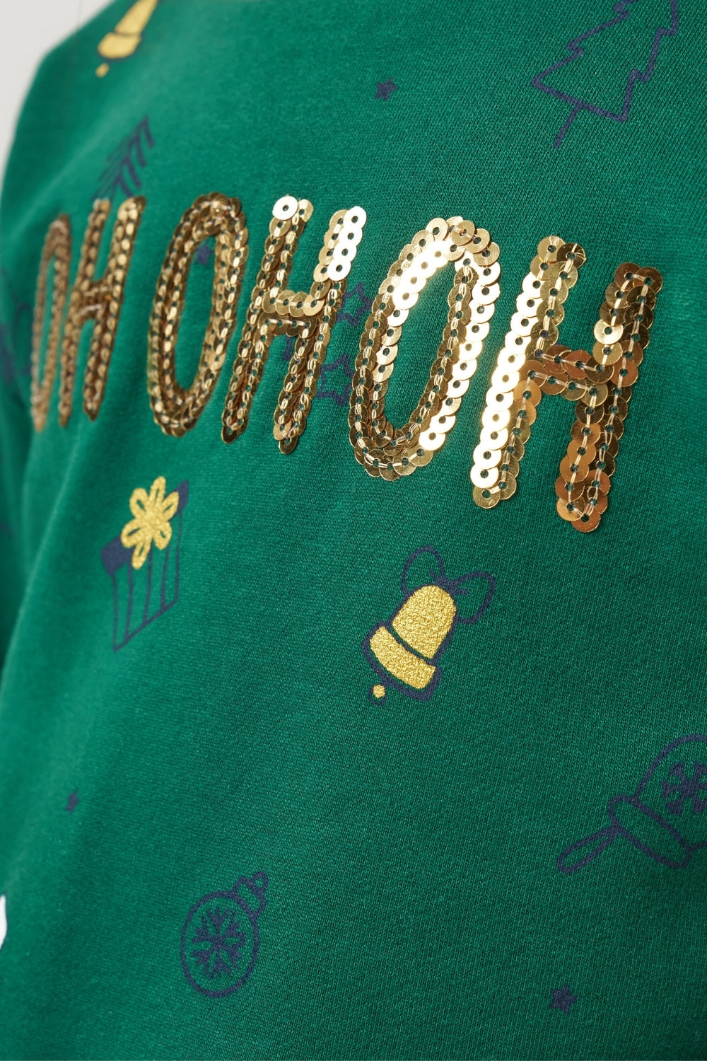 Yeşil  Yılbaşı Temalı Kız Çocuk İkili Takım - Judy