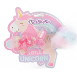 Pembe  Unicorn Temalı Makyaj ve Anahtarlık Seti
