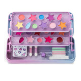 Çok Renkli  Üç Katlı Kız Çocuk Makyaj ve Toka Seti