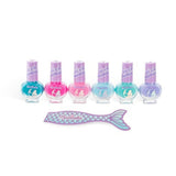 Çok Renkli  Let's Be Mermaids 6'lı Kız Çocuk Tırnak Seti