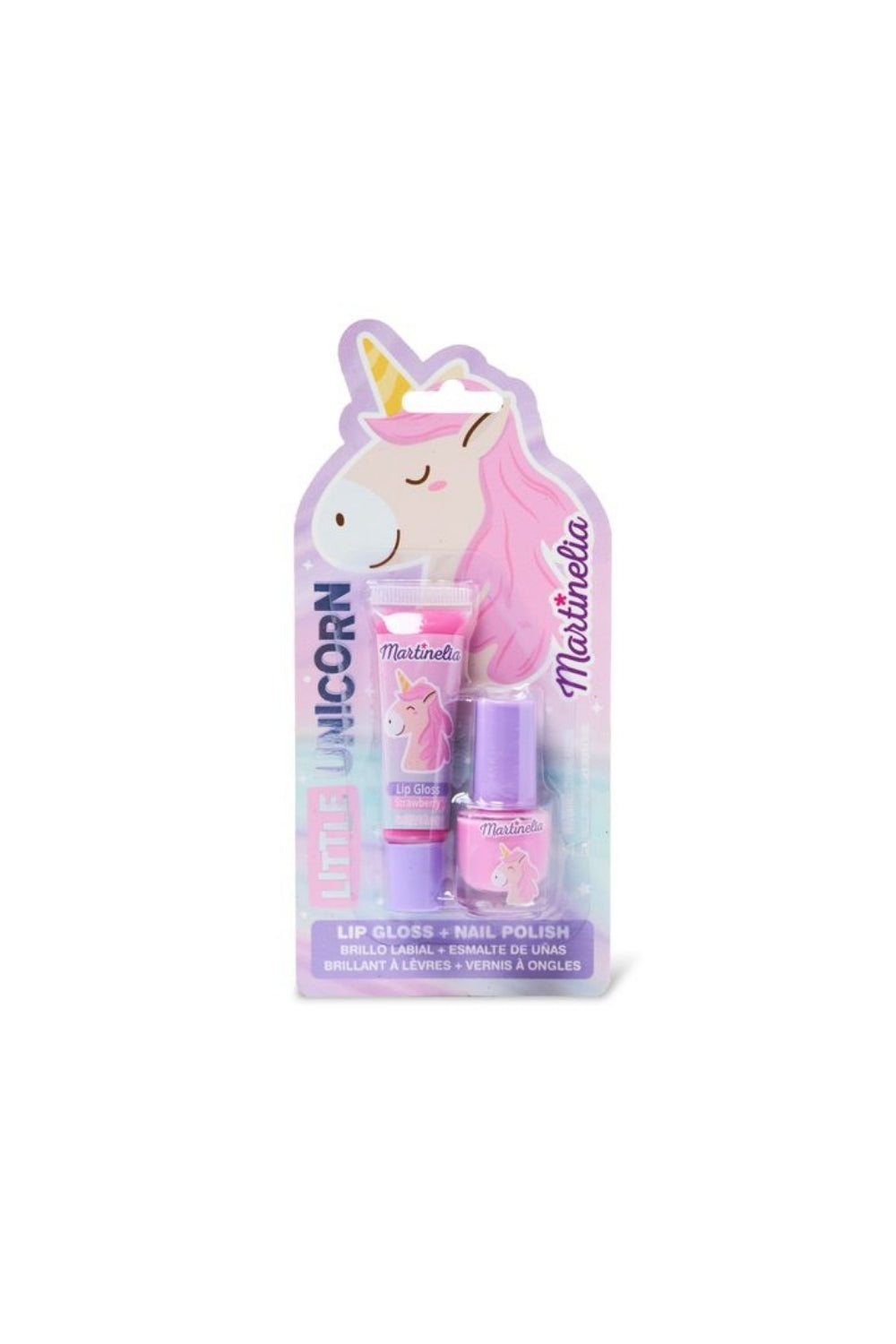 Çok Renkli  Liltle Unicorn Kız Çocuk 2'li Makyaj Seti