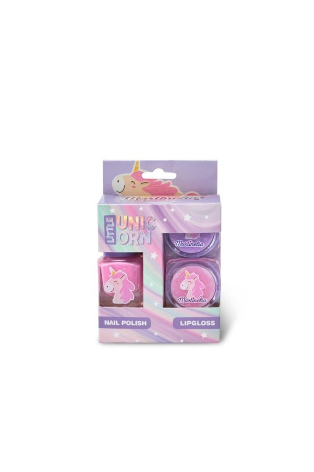Çok Renkli  Little Unicorn Kız Çocuk 3'lü Makyaj Seti