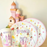 Blue Underwater Themed Plate and Cup Set