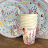 Blue Underwater Themed Plate and Cup Set