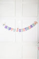 Çok Renkli  Prenses ve Şato Temalı Happy Birthday Banner